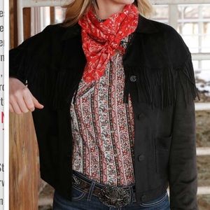 Cruel Girl Women’s Fringe black jacket XXL